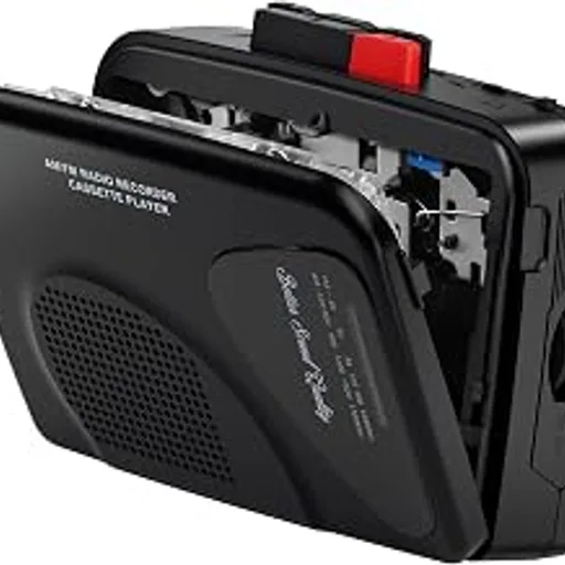 Portable Cassette Player with AM/FM Radio