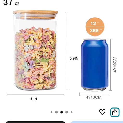 YUNCANG Glass Storage Jars