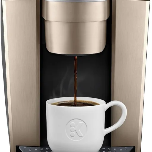 Keurig K-Elite Single Serve K-Cup Pod Coffee Maker, with Strength and Temperature Control, Iced Coffee Capability, 8 to 12oz Brew Size, Programmable, Brushed Gold