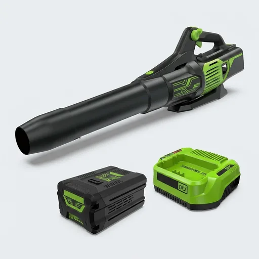 Greenworks 60V (610 CFM / 130 MPH) Cordless Leaf Blower, High Power, Lightweight & Quiet Operation for Wet Leaves, Driveways and Dense Gravel, Includes 2.5Ah Battery & 5A Rapid Charger