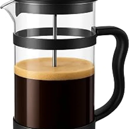 Utopia Kitchen Borosilicate Glass French Press Coffee Maker 34 Oz, Black