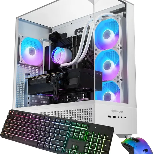 iBUYPOWER Element Gaming PC Desktop Computer AMD Ryzen 9 7900X CPU, NVIDIA GeForce RTX 5070 12GB GPU, 32GB DDR5 RGB 5200MHz RAM, 1TB NVMe SSD, Windows 11 Home, Gamer Keyboard and Mouse - EWA9N5702