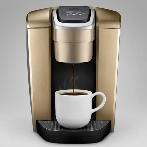Keurig K-Elite Single Serve K-Cup Pod Coffee Maker, with Strength and Temperature Control, Iced Coffee Capability, 8 to 12oz Brew Size, Programmable, Brushed Gold
