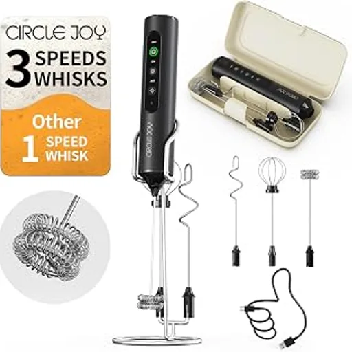 CIRCLE JOY Rechargeable Handheld Milk Frother