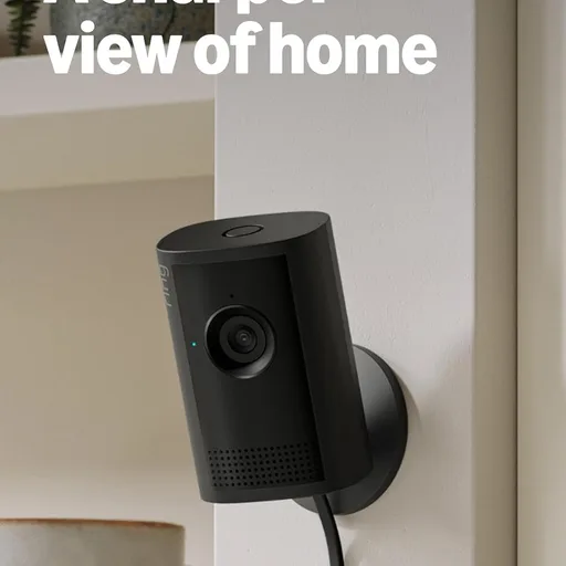 Ring Indoor Cam Plus (newest model), Home or business security, Retinal 2K for crisp, true-to-life video quality, 4x Enhanced Zoom, Low-Light Sight, Black