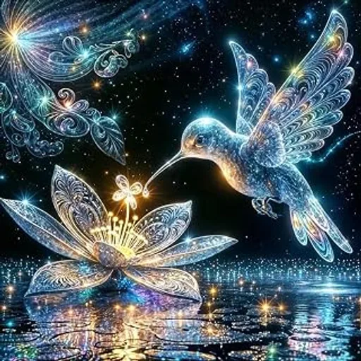Hummingbird Diamond Art Kits For Adults,DIY Bird Diamond Painting Kits