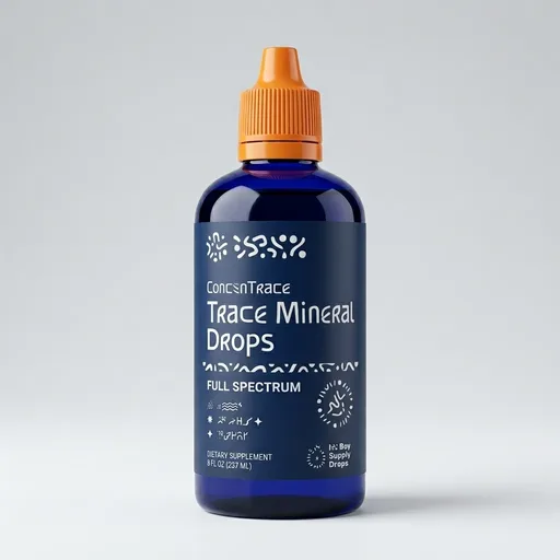 Trace Mineral Drops 8 fl oz Liquid Mineral Supplement with 70+ Essential Minerals from Great Salt Lake for Hydration and Energy Support