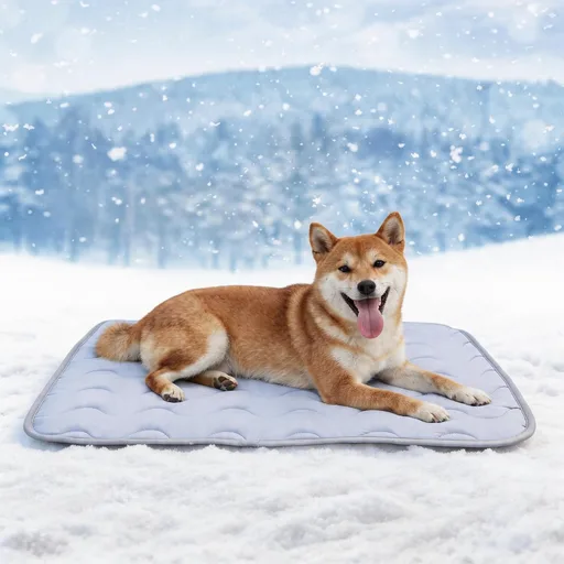 Dog Cooling Mat Non-Toxic Self Cooling Pad for Dogs Cats in Hot Summer Cool Pad Washable & Easy Clean