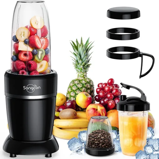 Sangcon 1000W Powerful Personal Smoothies Blender Frozen Fruit Ice Crushing