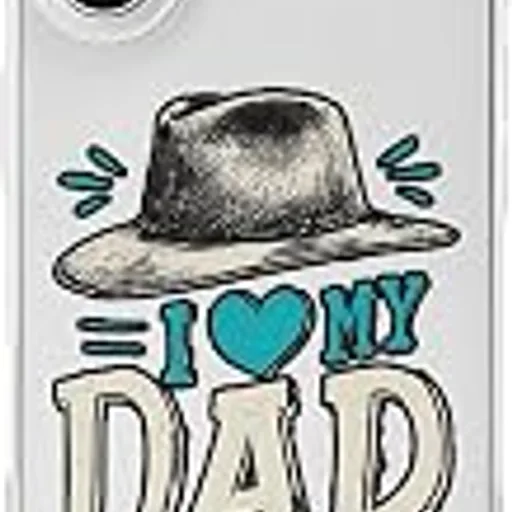 I Love My Dad Protective Case Cover with Lanyard Hole