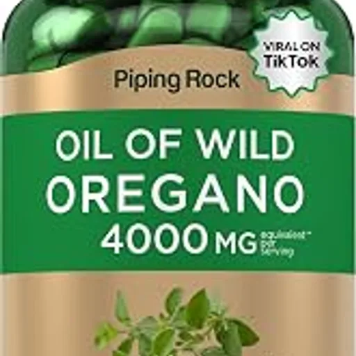 Piping RockOregano Oil Softgel Capsules | 200 Pills | Herbal Extract Supplement | Wild Harvested | Non-GMO, Gluten Free