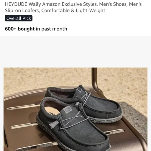 HEYDUDE Wally Amazon Exclusive Styles, Men's Shoes, Men's Slip-on Loafers, Comfortable & Light-Weight