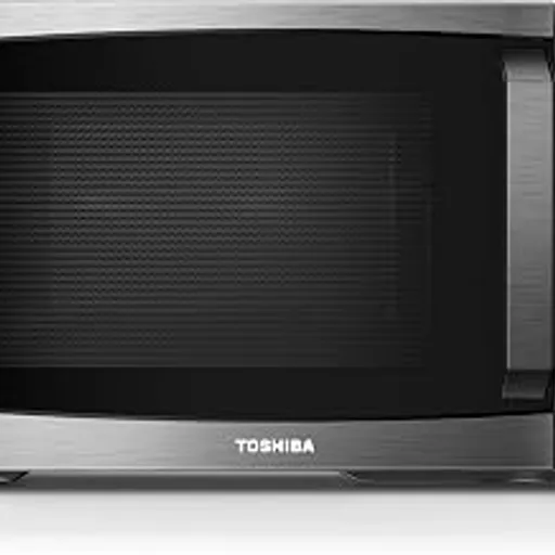 TOSHIBA Microwave Oven, 0.9 Cu.Ft, 900W, Black Stainless Steel