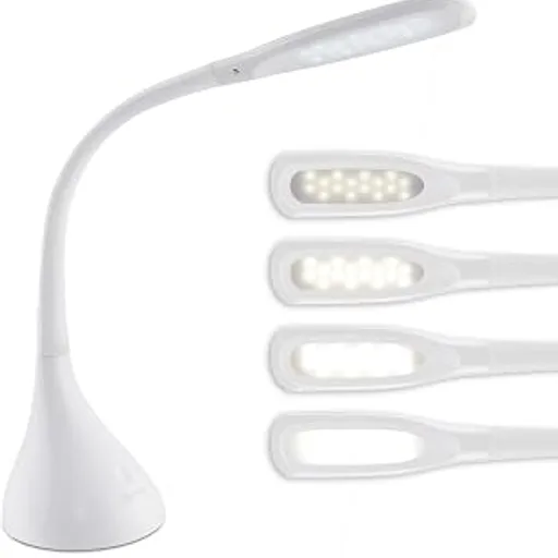 OttLiteCreative Curves LED Desk Lamp, White