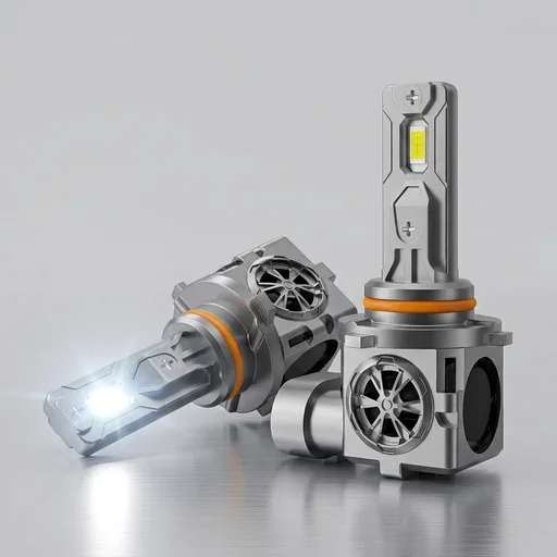 Termitor Upgraded 9005/HB3 LED Light Bulbs, 106,000LM High Output, 1:1 Halogen Size, 6500K Cool White, IP68 Waterproof Fog Light with Cooling Fan, Plug and Play, Pack of 2