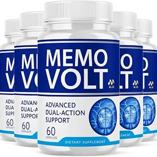 Memo Volt Capsules, All Natural Nootropic Supplement 5-Pack, 300 Capsules