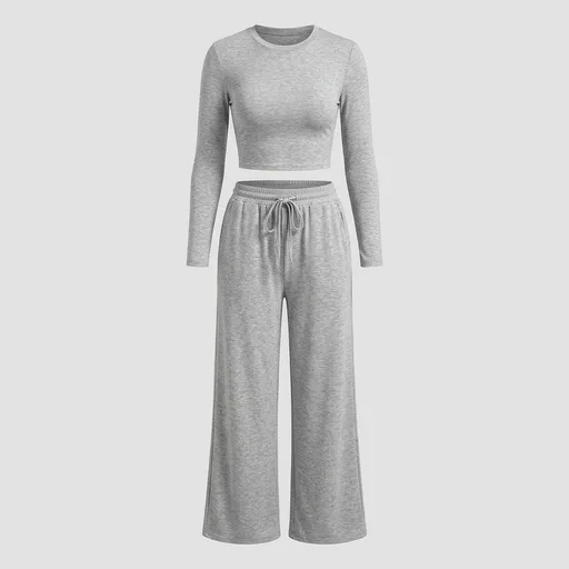 Trendy Queen Women's 2 Piece 2026 Fall Fashion Lounge Set with Pockets