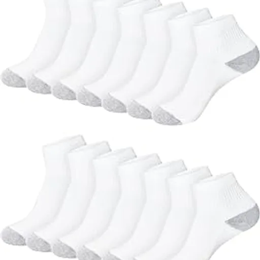 HanesWomen's Crew, Ankle, and No-Show Moisture-Wicking Cushioned Athletic Socks (14 Pack)