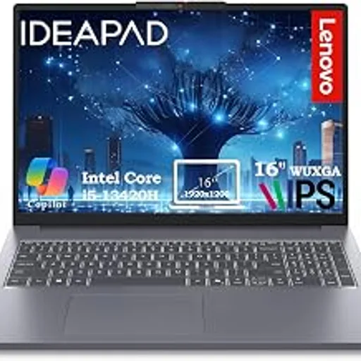 LenovoBusiness Laptop, 16GB RAM, 512GB SSD, i5-13420H | High-Compute H-Series CPU, 16" FHD+, Win 11, for Power Users & Professionals