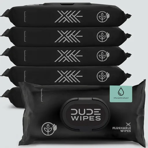 DUDE Wipes Unscented Adult Flushable Wet Wipes