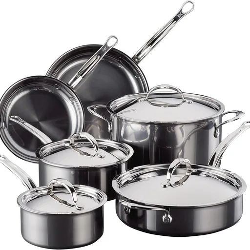 Hestan NanoBond Molecular Titanium Stainless Steel 10-Piece Cookware Set