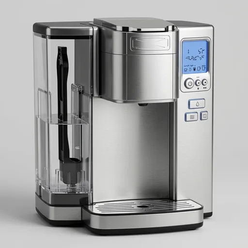 CuisinartCoffee Maker, Single Serve 72-Ounce Reservoir Pod Coffee Machine, Programmable Brewing & Hot Water Dispenser, 5 Cup-Size Settings, Stainless Steel, SS-