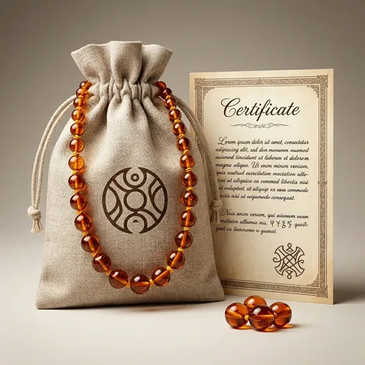Cici's Story Baltic Amber Necklace (14 Inches, Cognac) - Certified Authentic Baltic Amber