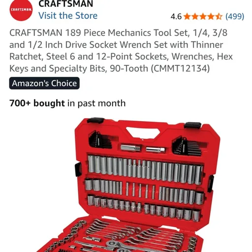 Craftsman socket set