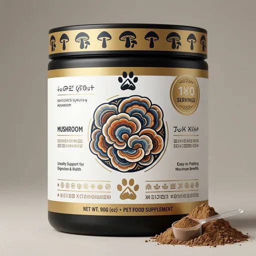 Turkey Tail Mushroom for Dogs Supplement Powder