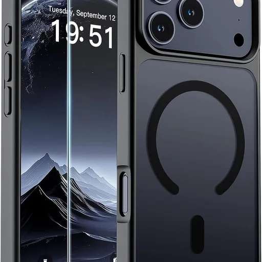 SUPFINE Magnetic for iPhone 17 Pro Max Case Black
