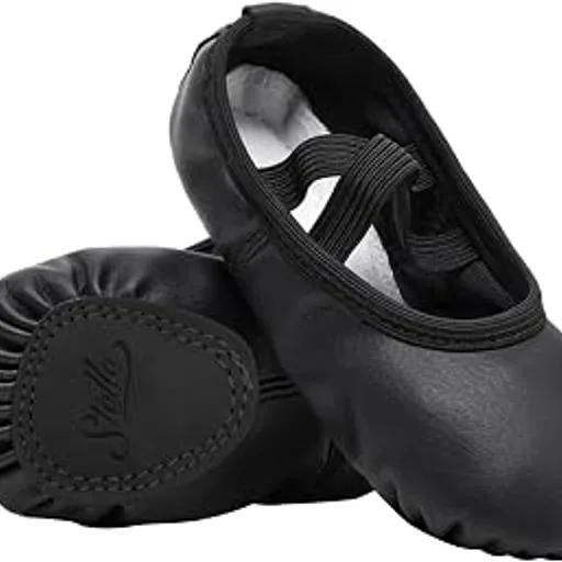 StelleBallet Shoes for Girls Toddler Soft Leather Split Sole Practice