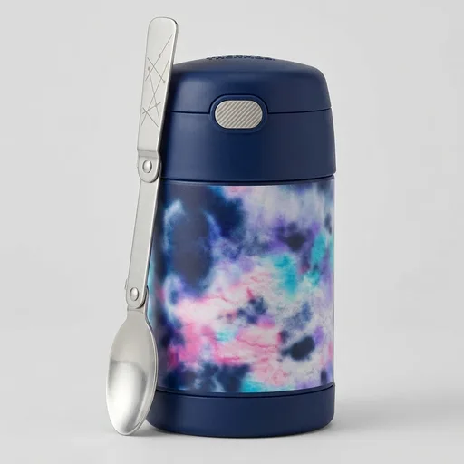 THERMOS FUNTAINER Food Jar with Spoon, 16oz, Tie Dye