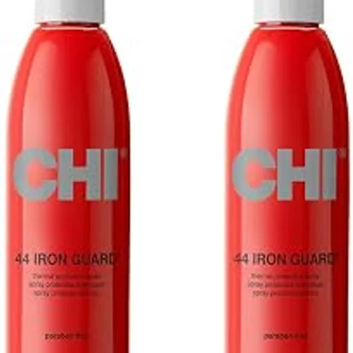 CHI44 Iron Guard Thermal Protection Spray, Nourishing Formula Helps Resist Heat Damage to Hair & Tame Frizz, Clear, 8 Oz, Pack of 2