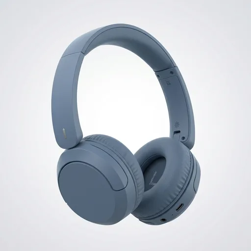 Sony WH-CH520 Wireless Headphones Bluetooth On-Ear Headset with Microphone and up to 50 Hours Battery Life with Quick Charging, Blue