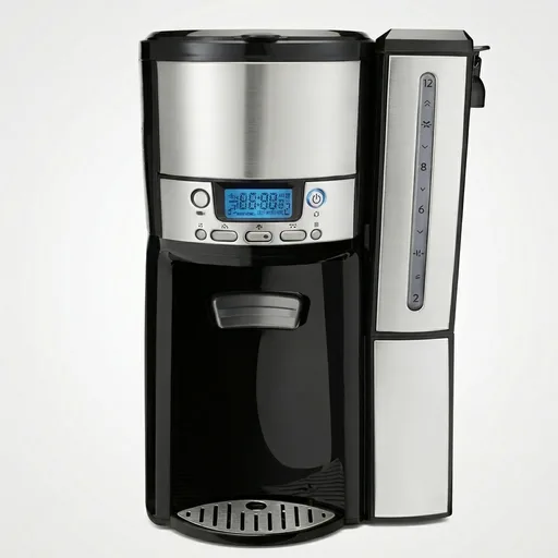 Hamilton Beach One Press Programmable Dispensing 12 Cup Coffee Maker with Internal Coffee Pot, Stays Warm and Fresh for Hours, 60 oz. Removable Reservoir, Black & Stainless Steel (47950)