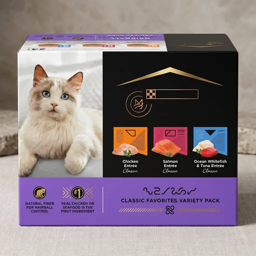 Purina Pro Plan Hairball Control Wet Cat Food Variety Pack