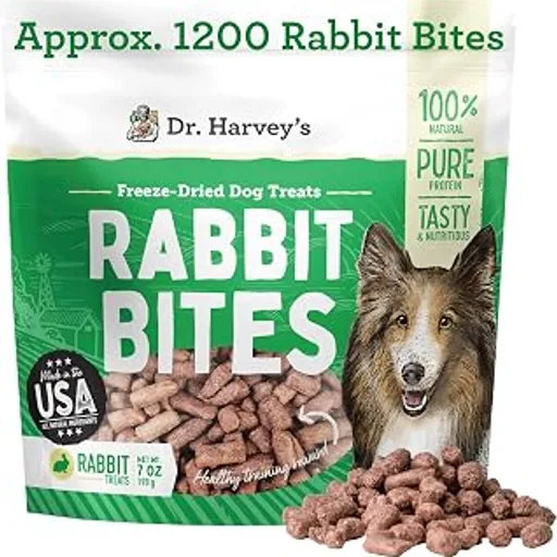 Dr. Harvey'sRabbit Bites Freeze-Dried Raw Dog Treats (7 oz)
