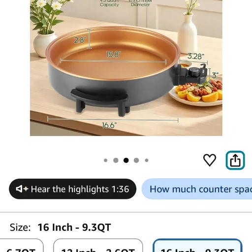 Extra Large Electric Skillet