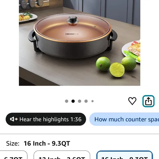 Extra Large Electric Skillet