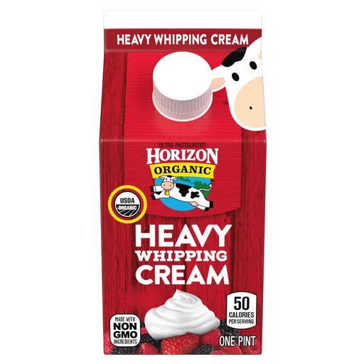 Horizon Organic Heavy Whipping Cream, 16 fl oz Pint Carton