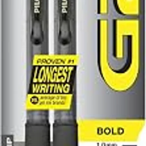 PILOT G2 Premium Gel Pens, Bold Point 1.0mm, Black Ink, 2-Pack