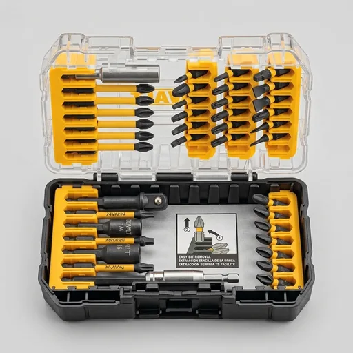 DEWALT Screwdriver Bit Set, 40 Pcs. Impact Ready, FlexTorq Impact Driver Bit Set with Storage Case (DWA2T40IR)