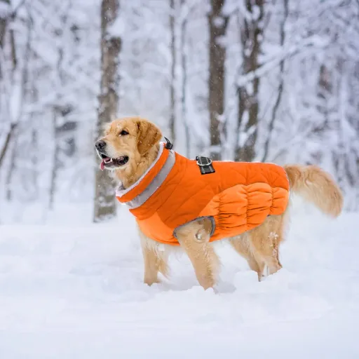 Reflective Pet Fleece Vest Zip-Up Cold Weather Coats
