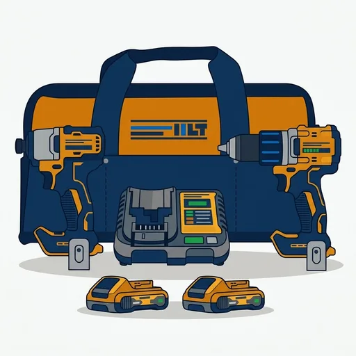 DEWALT 20V MAX XR Impact Driver and Hammer Drill Combo Kit (DCK250QQ2)