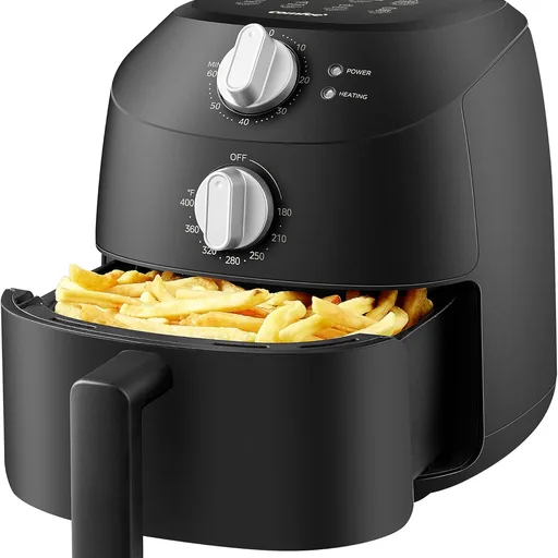 COMFEE' Compact 2.1-Quart Mini Air Fryer for Small Kitchens, Black