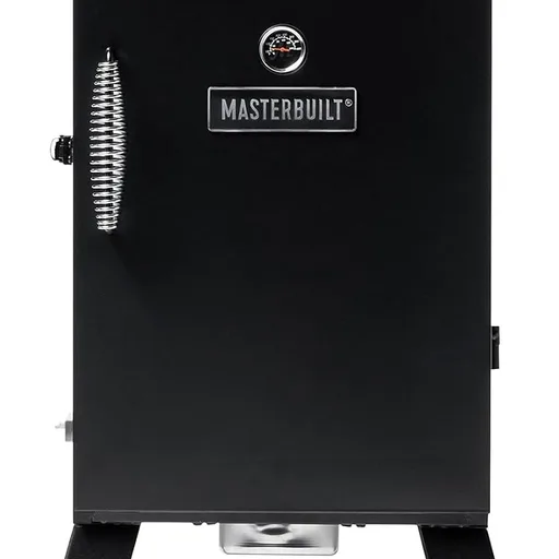 Masterbuilt® 30-inch Electric Vertical BBQ Smoker with Analog Temperature Control, Chrome Smoking Racks and 535 Cooking Square Inches in Black, Model MB20070210