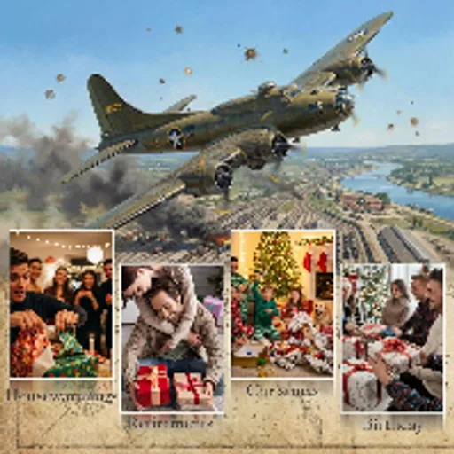 B-17 Flying Fortress Die-cast Airplanes-1/144 Scale Heavy Bomber Metal Aircraft Model for Collector, Aviation Enthusiast-Premium Collectable with Display Stand