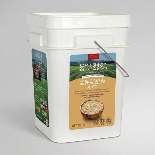 Ralston Family Farms Traditional Brown Rice, 25 lb bucket, American Grown, Non-GMO, Naturally Gluten Free