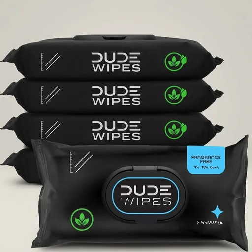 DUDE Wipes Unscented Adult Flushable Wet Wipes