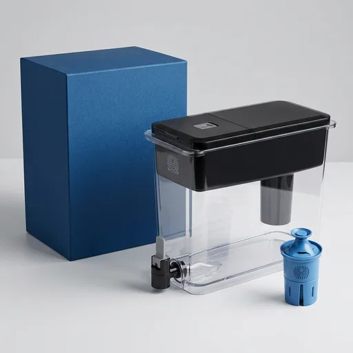 Brita Extra-Large 27-Cup Elite Water Filter Dispenser, WQA NSF/ANSI Certified, Reduces 99% of Lead, Microplastics, & 30 Contaminants, Removes Chlorine Taste & Odor, Black